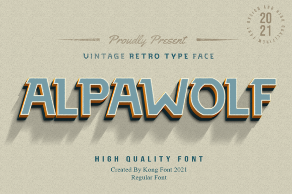 Alpawolf: A Vintage Display Font with Modern Edge