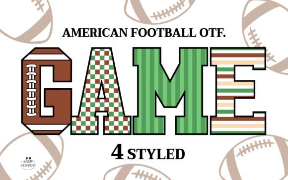 American Football 1: Gridiron Grit for Bold Design