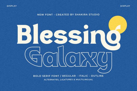 Blessing Galaxy: A Modern Serif for Stellar Branding