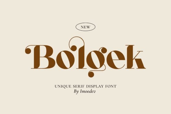 Bolgek: A Serif Font with Dramatic Elegance and Artistic Flair