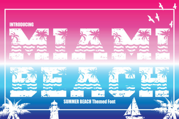 Capturing Speed and Surf: The Miami Beach Typeface